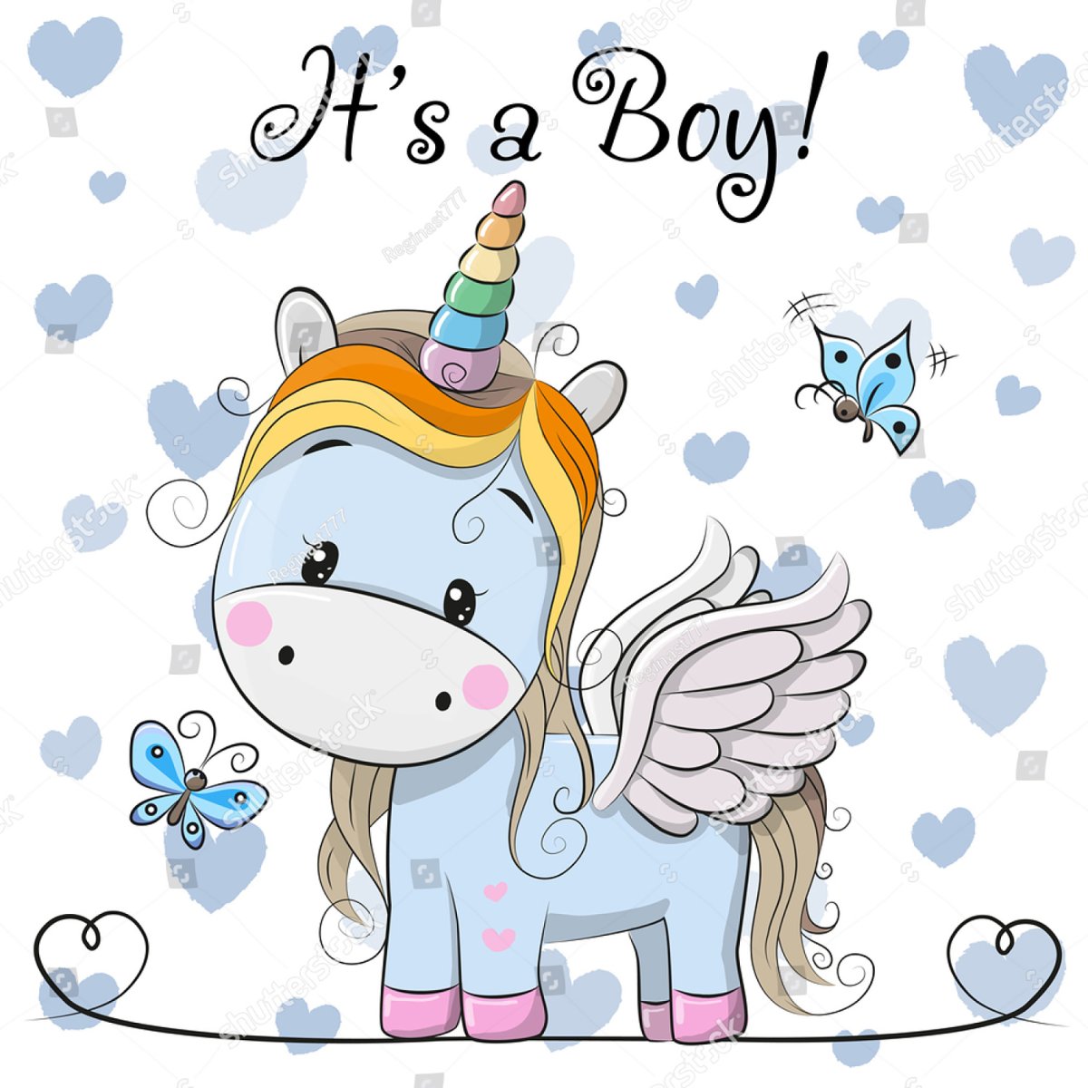 Единорог мальчик рисунок