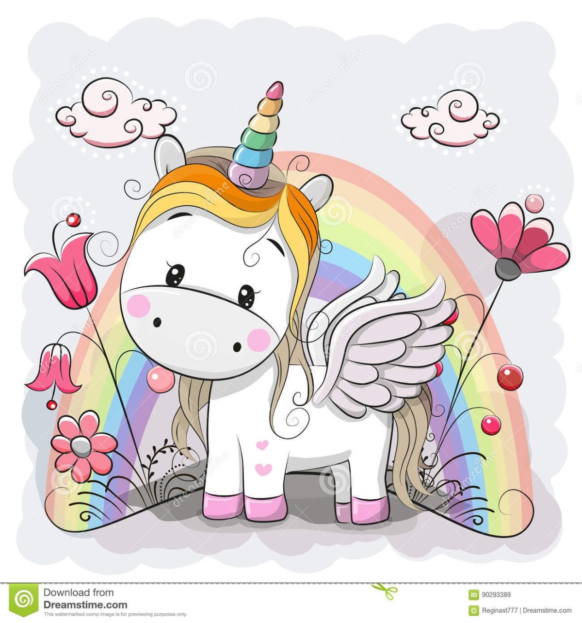 Красивая Единорожка для детей