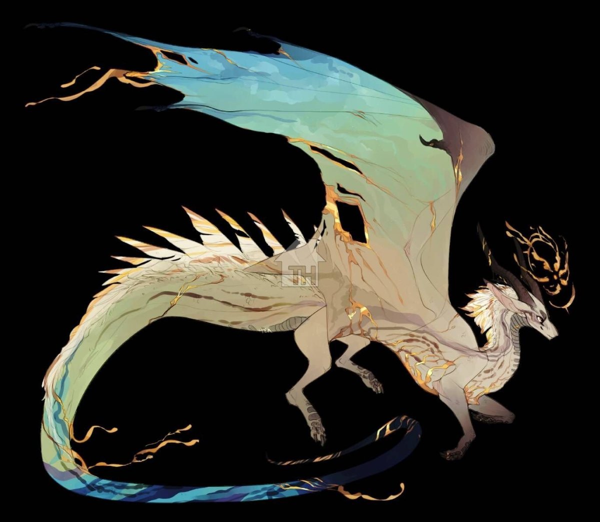 Дракон ВИВЕРН золотой