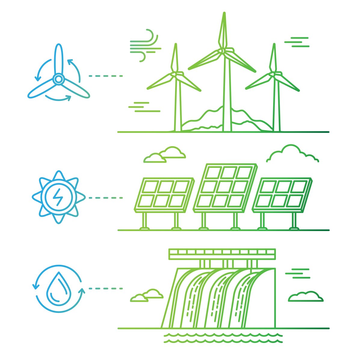 Иконка альтернативной энергетики