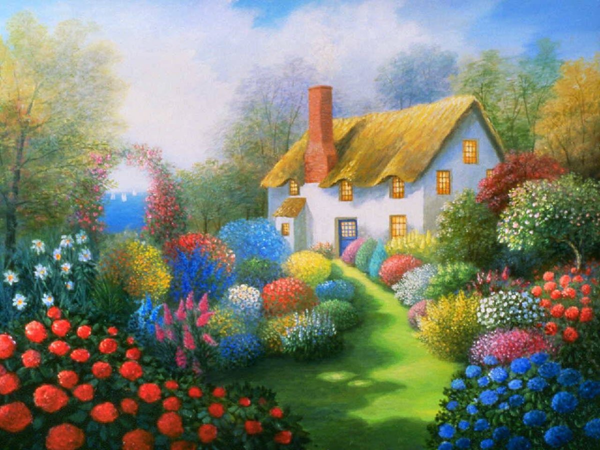 Домик на полянке