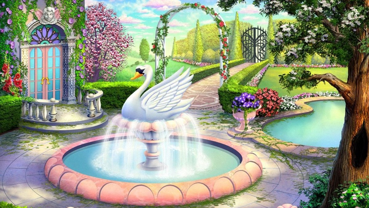 Сказочный фонтан