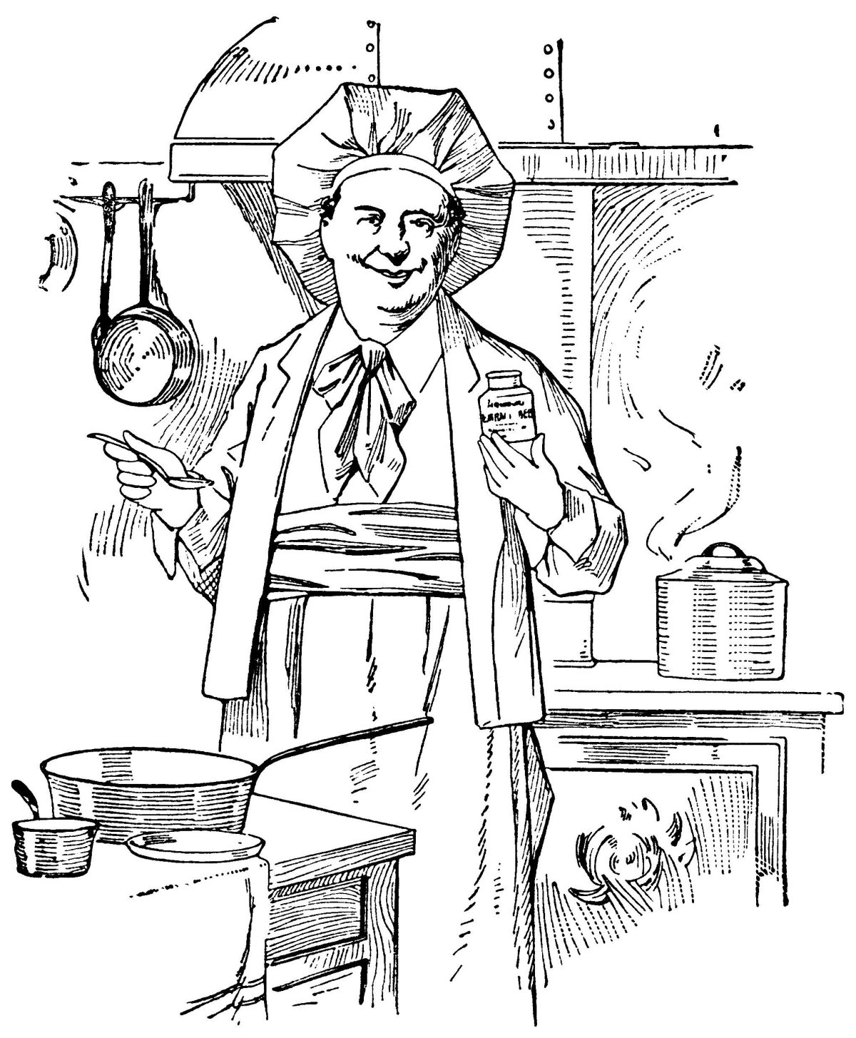 Повар гравюра