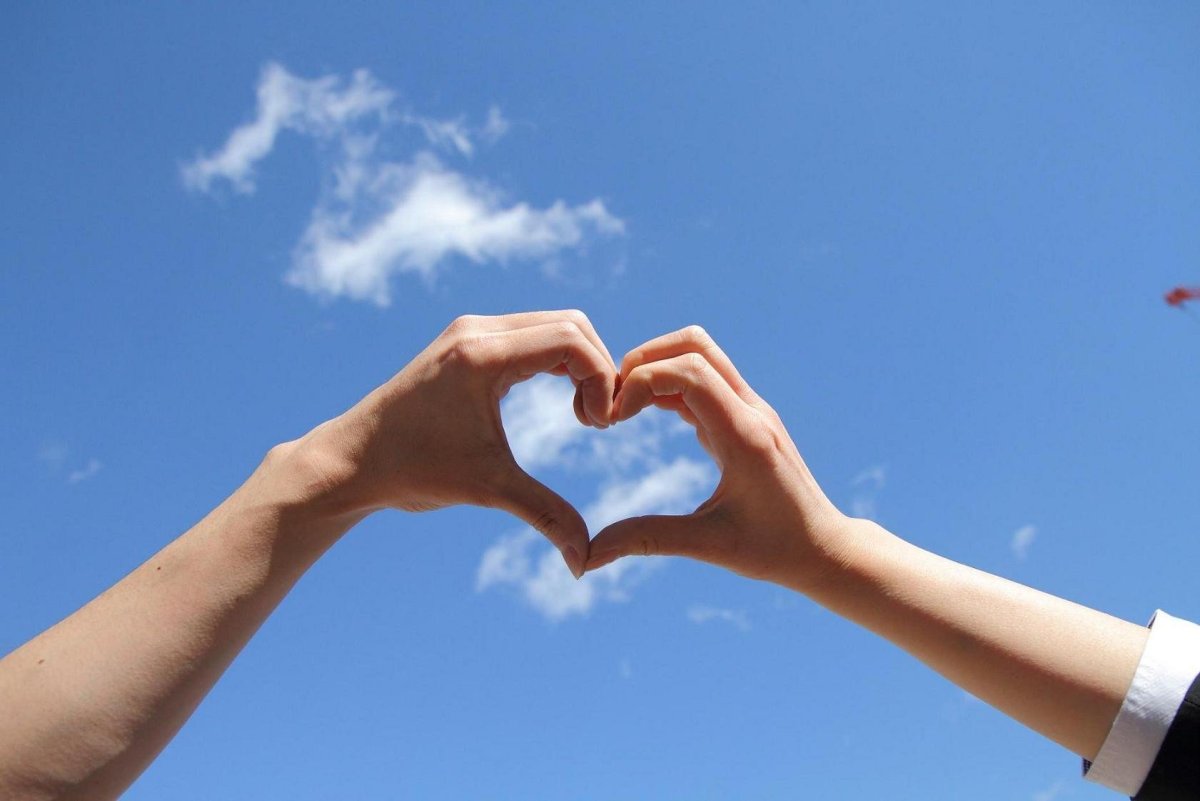 Сердце из пальцев