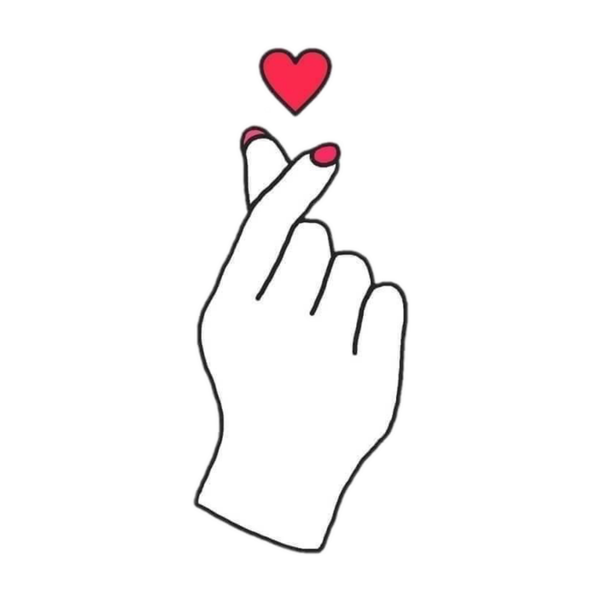 Сердечко пальцами