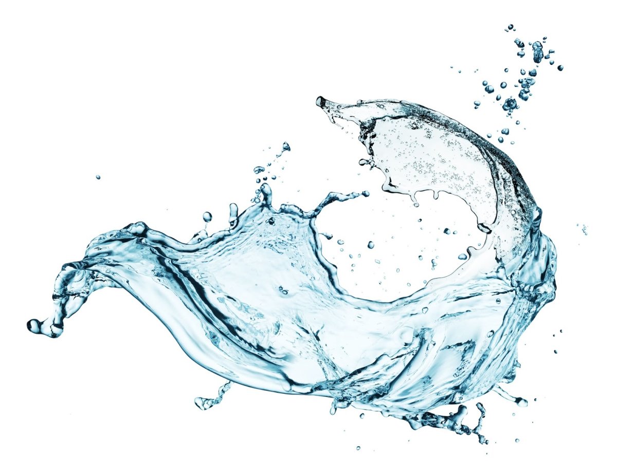 Всплеск воды от руки
