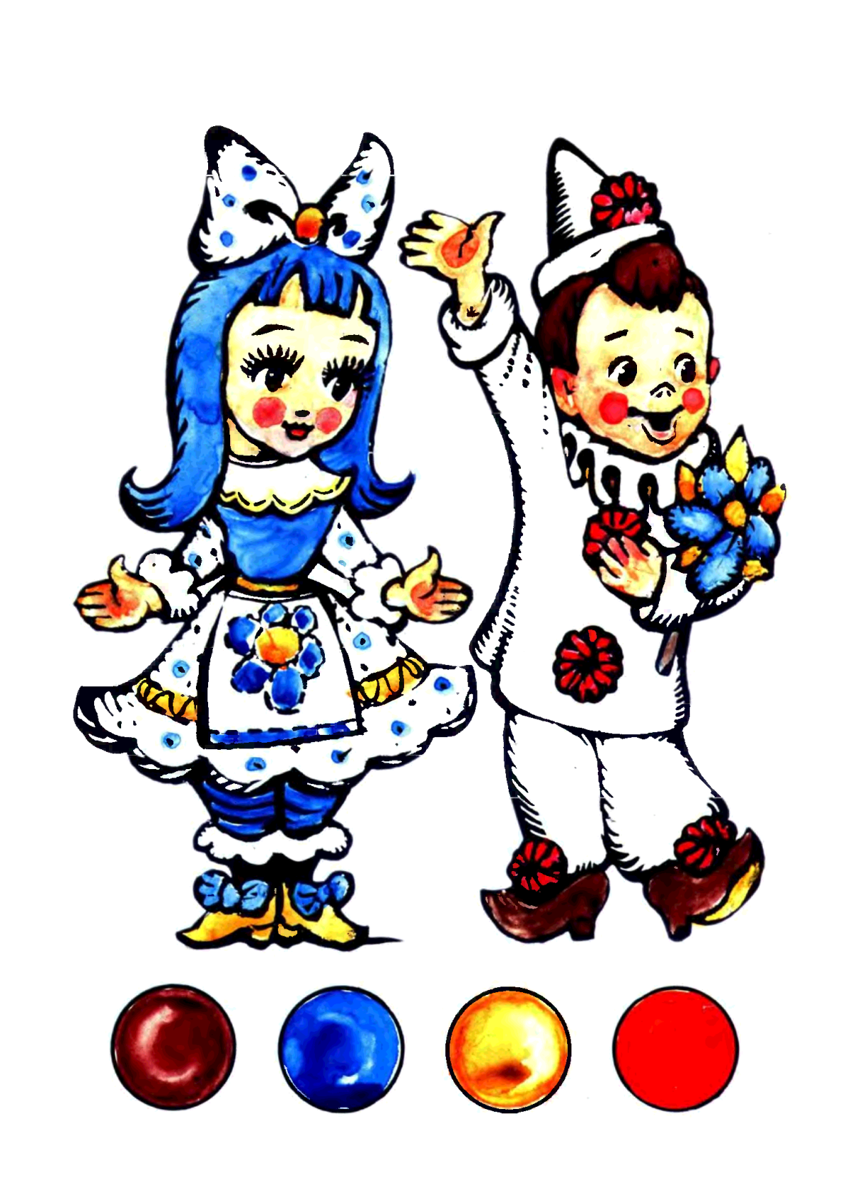 Буратино Мальвина перо