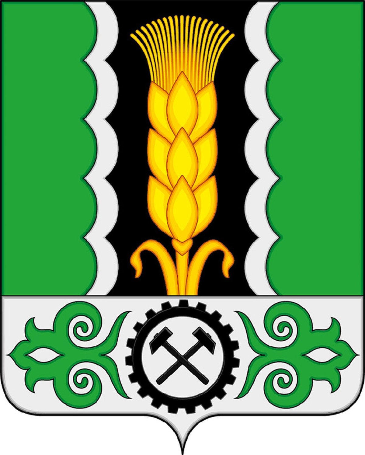 Развевающийся флаг Хакасии