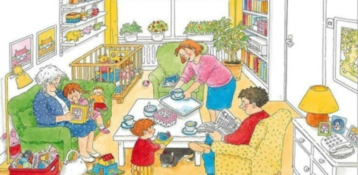 Сюжетная картина семья для дошкольников