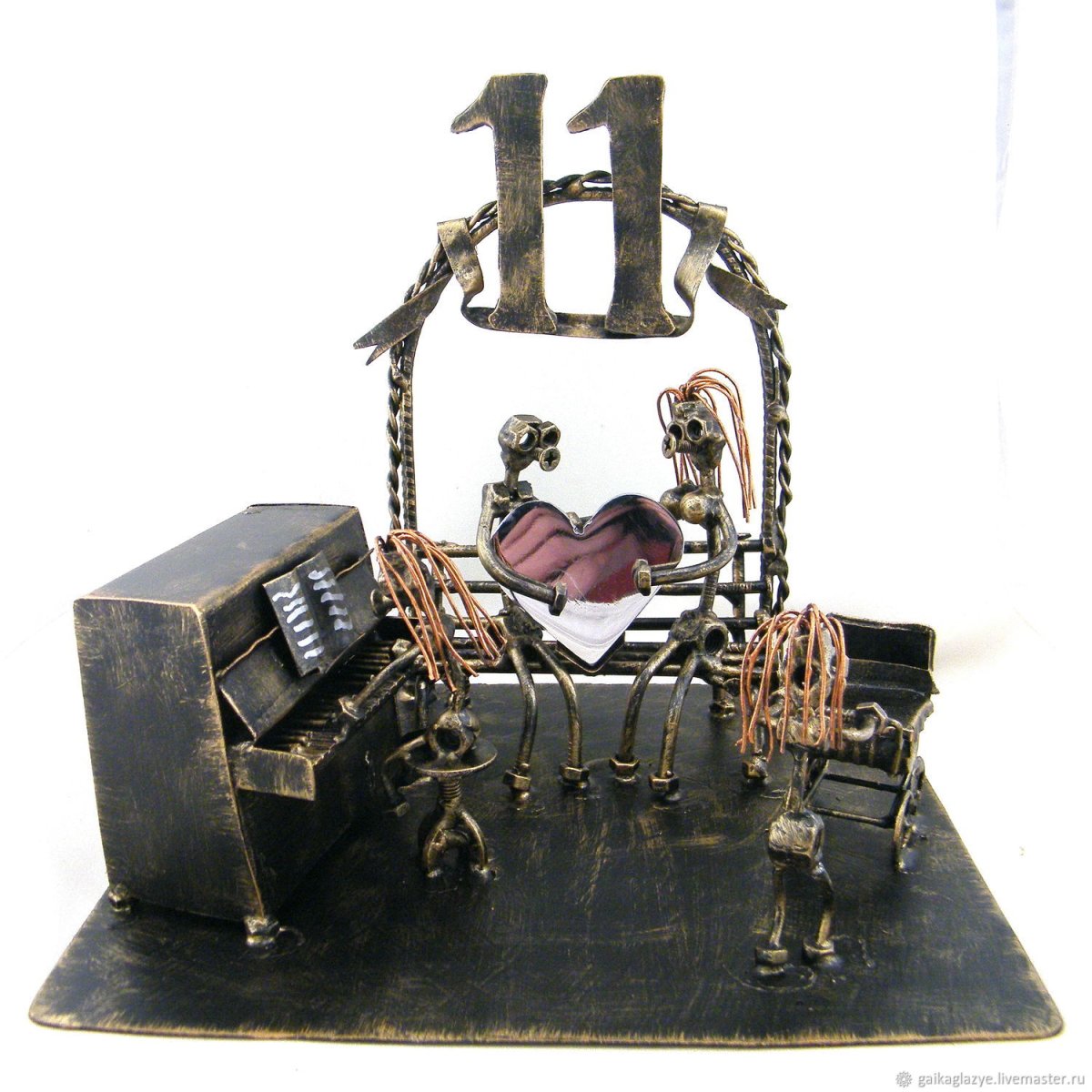 Торт на оловянную свадьбу