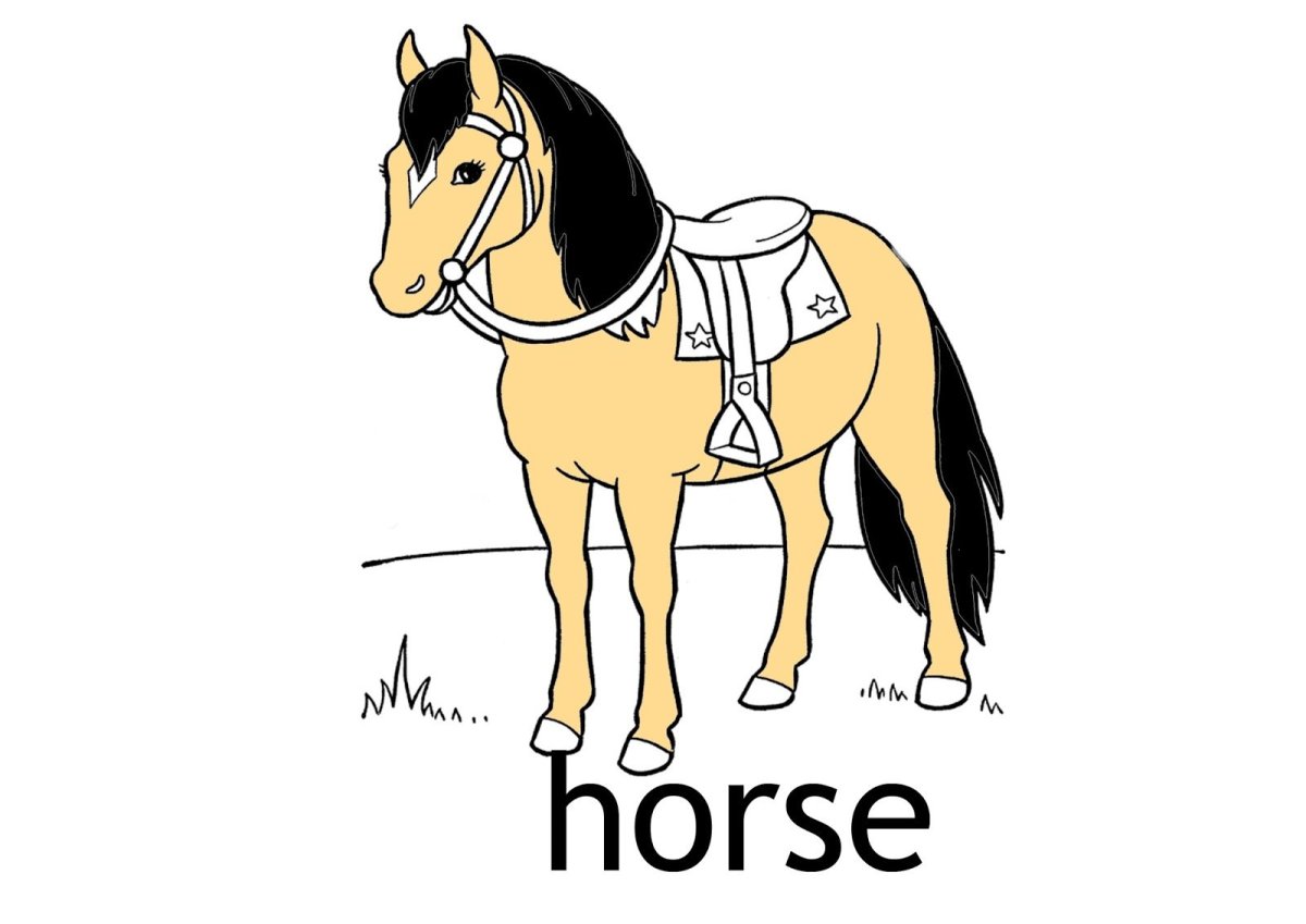 Horse карточка по английскому