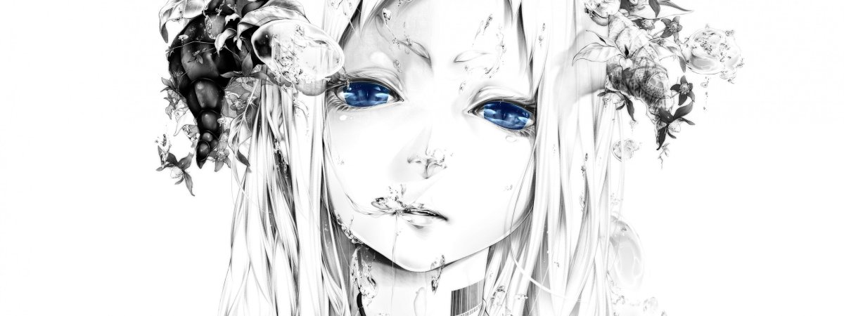 Аниме в черно белом стиле