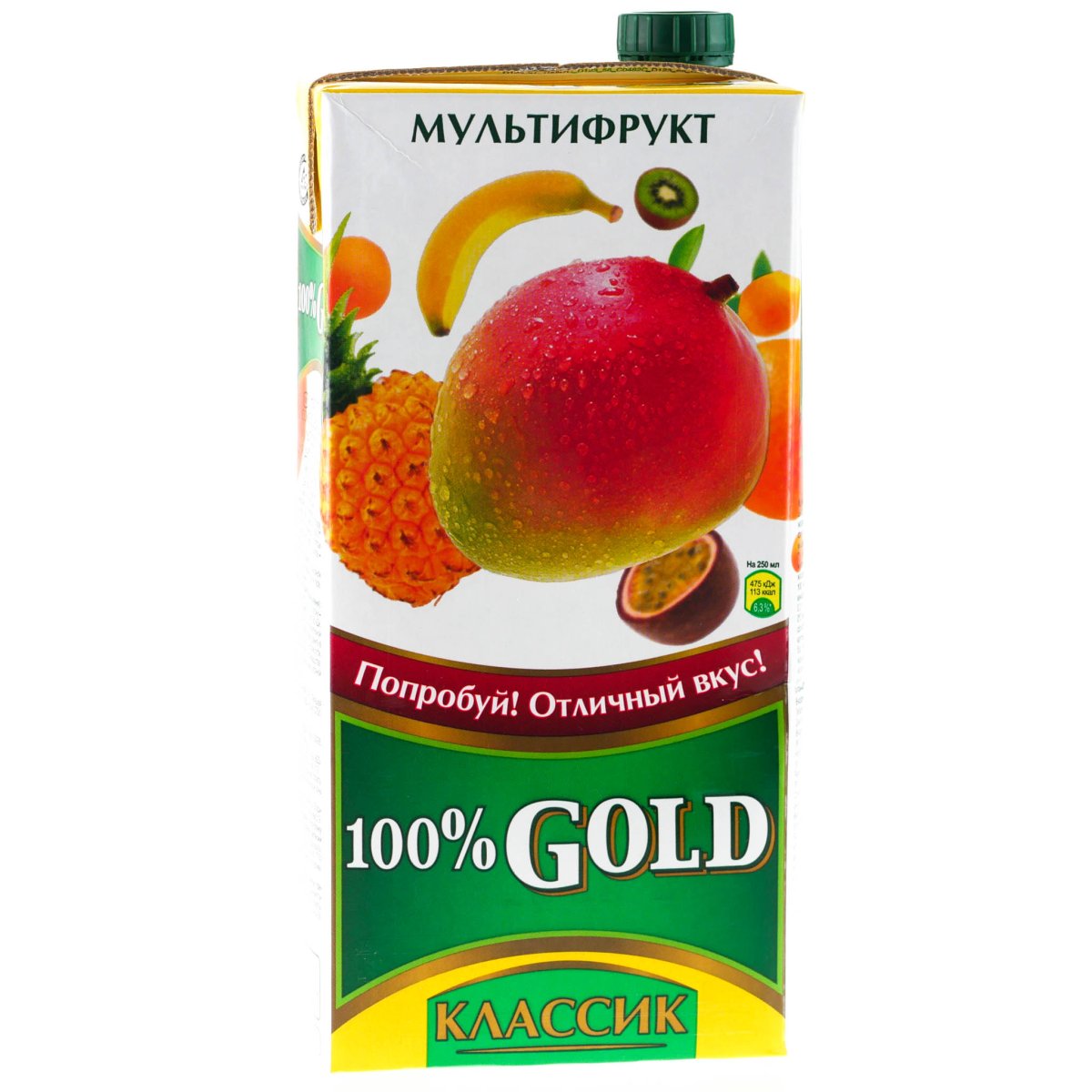 Сок 100% Gold Классик мультифруктовый 1,93л
