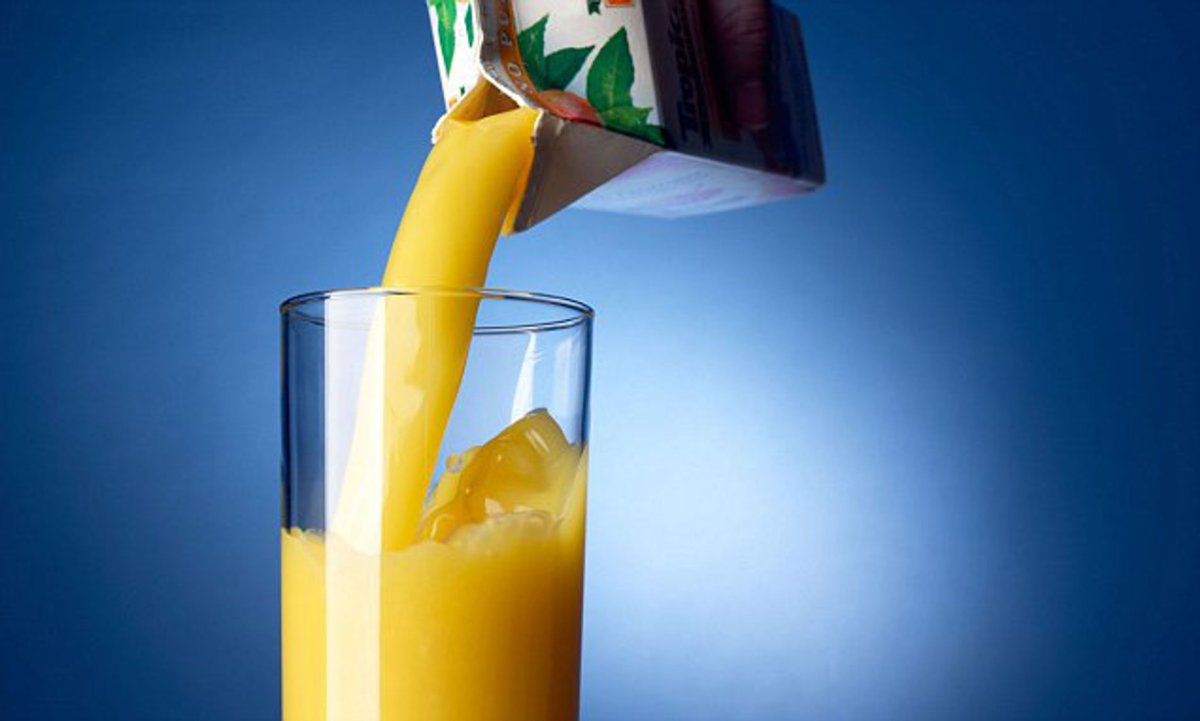 Разлитый сок