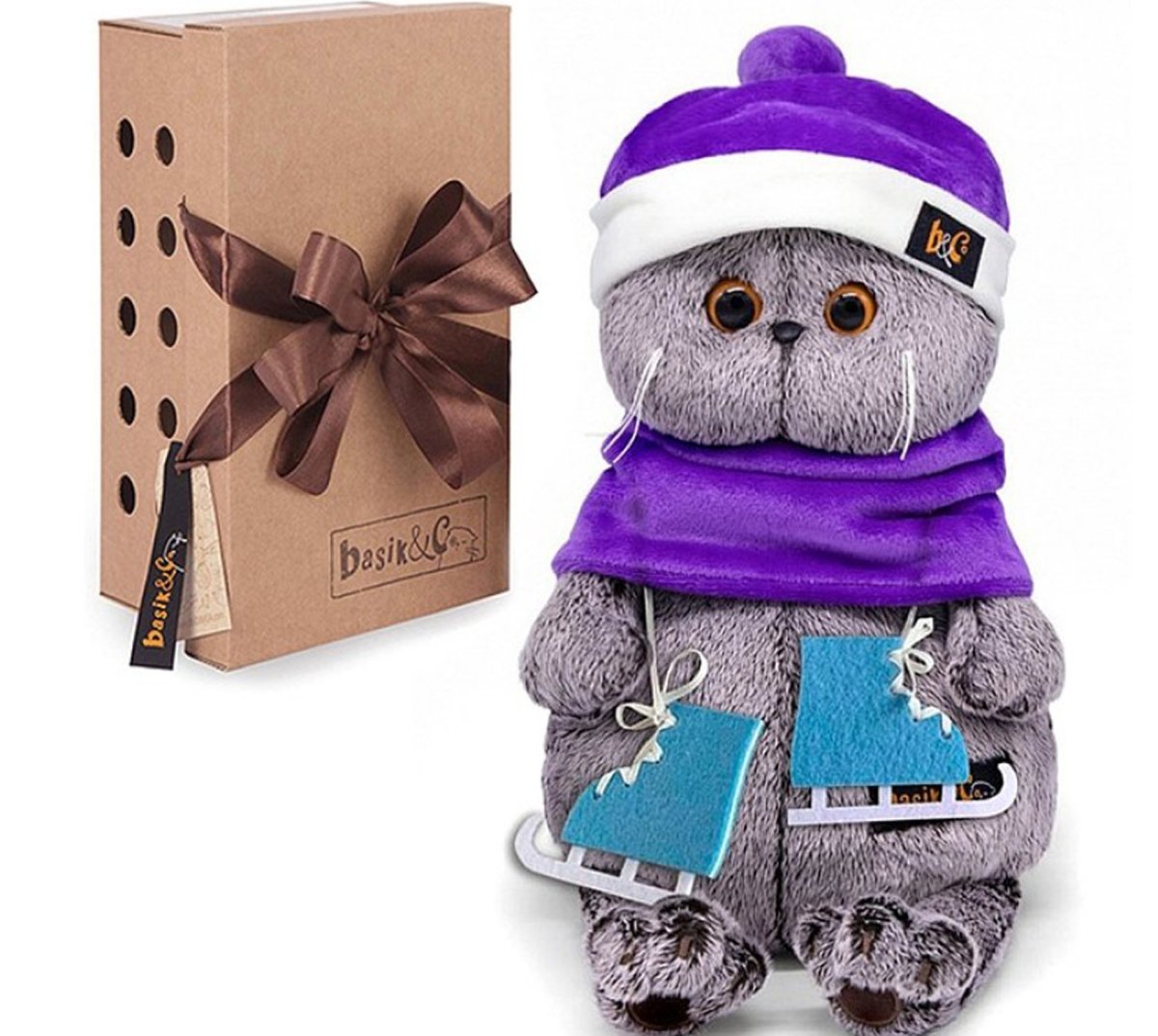 Раскраска кот Басик и кошечка ли-ли