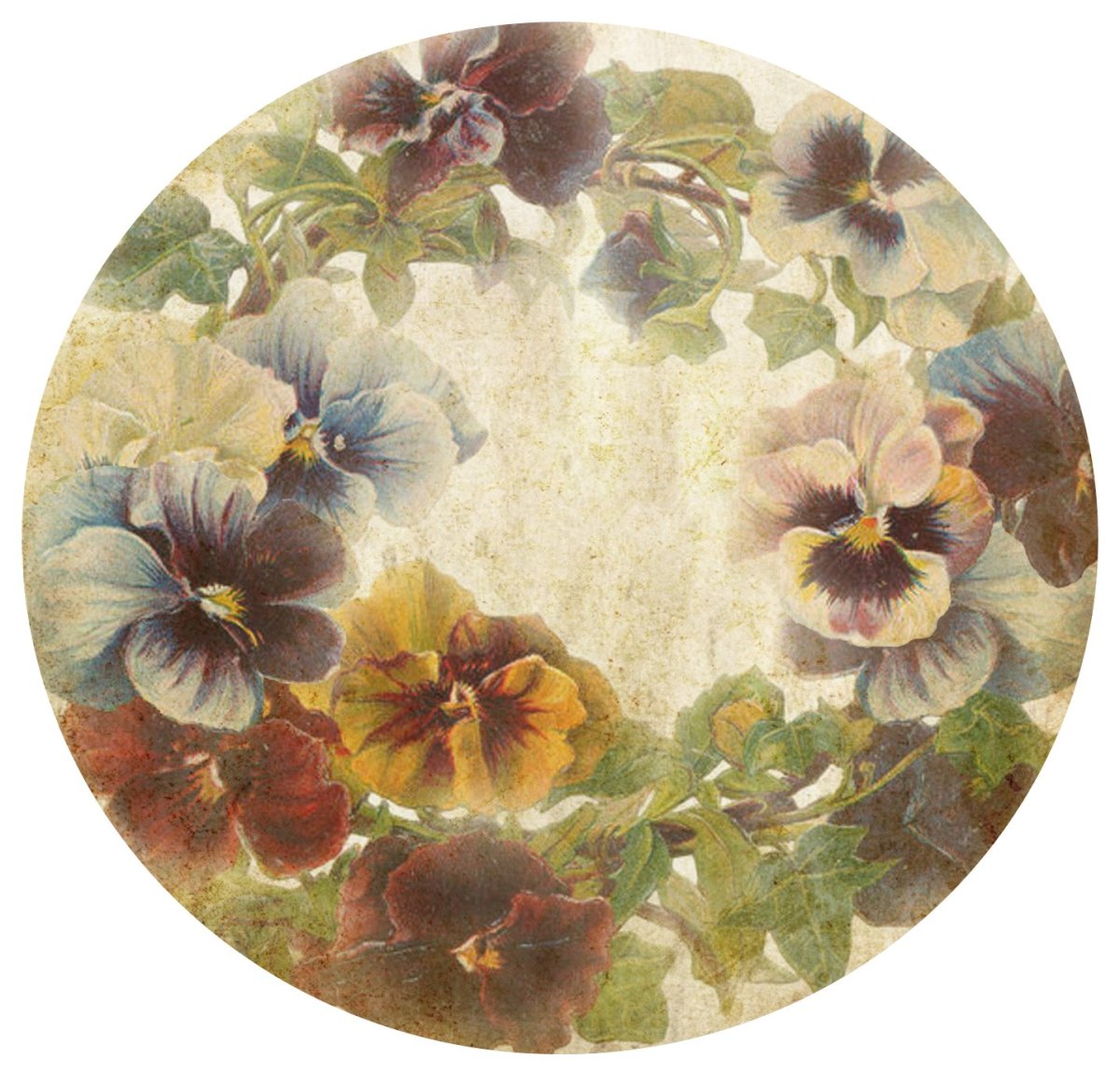 Распечатки для декупажа круглые