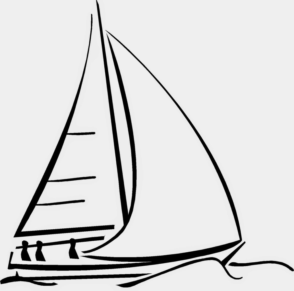 Парус раскраска для детей
