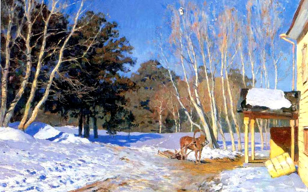 2. И.Левитан «март»