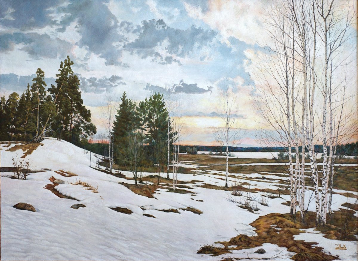 Левитан ранняя Весна Ботанический сад