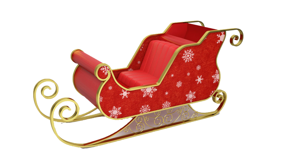 Девочка катается на санках