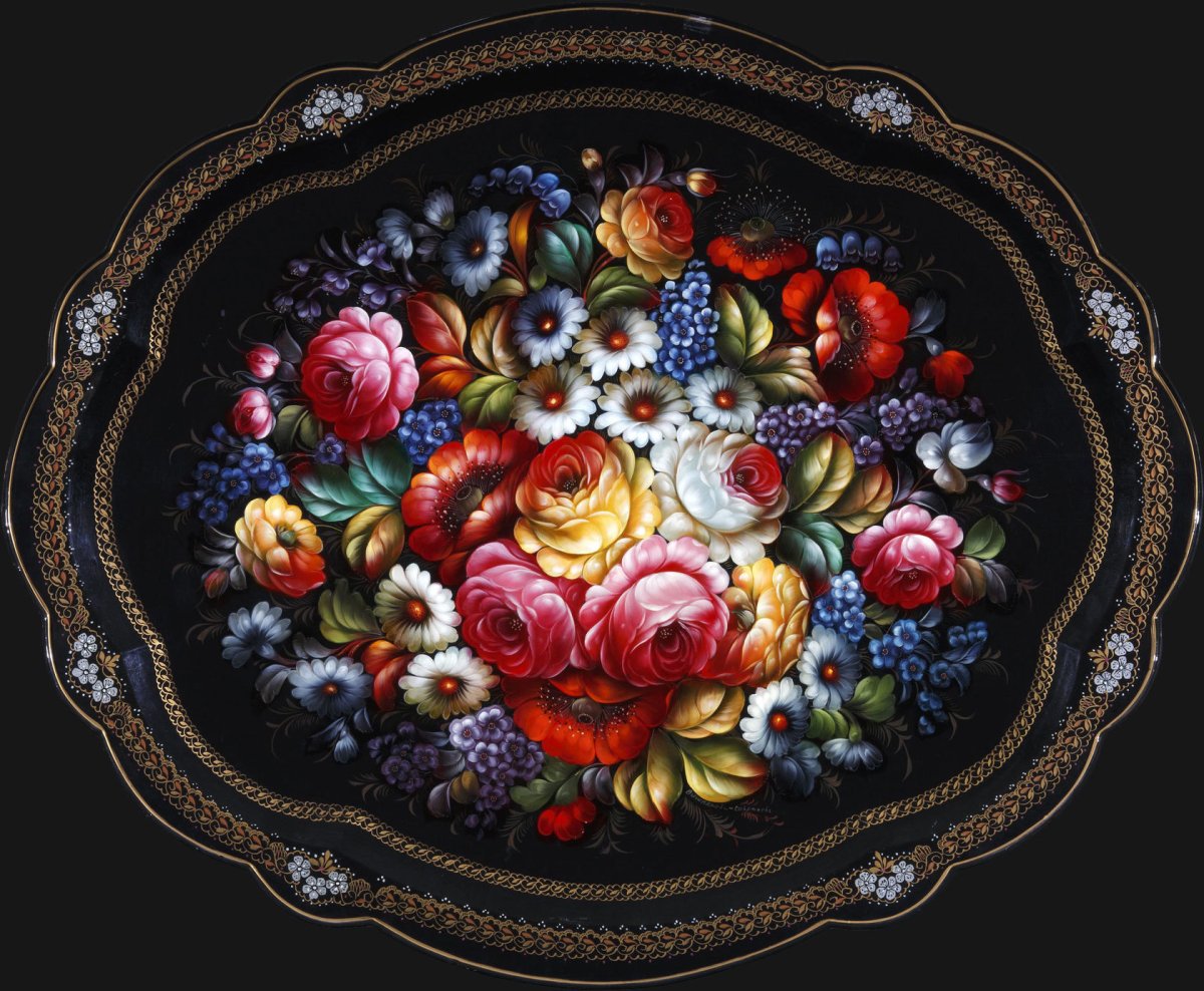 Н. Гончарова – Жостовские изделия