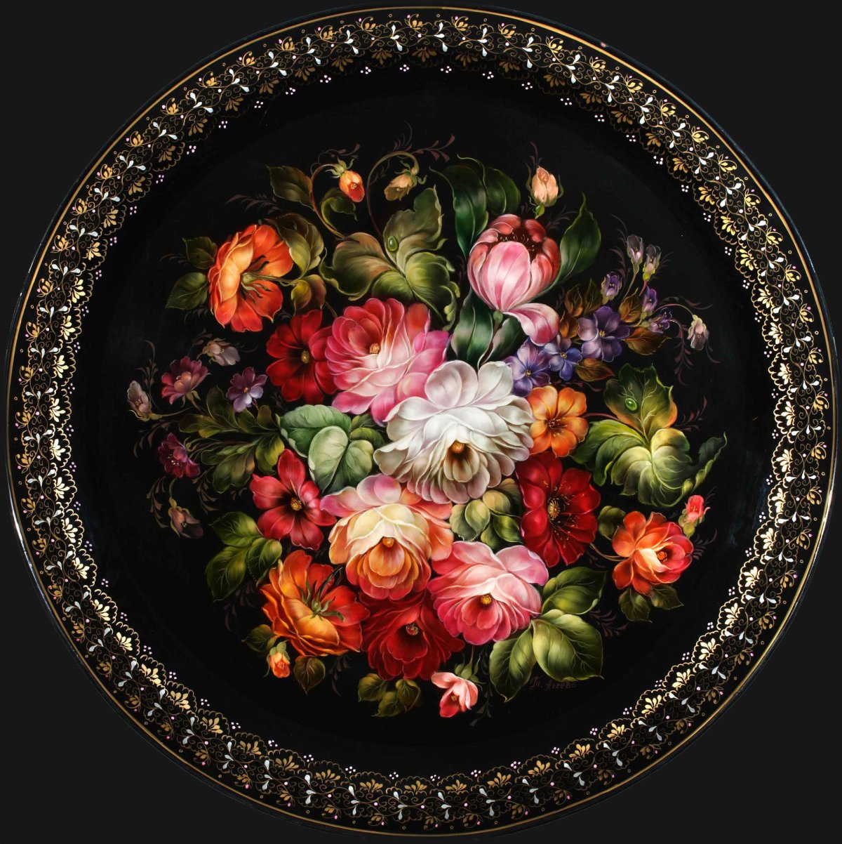 Жостовский поднос Барокко