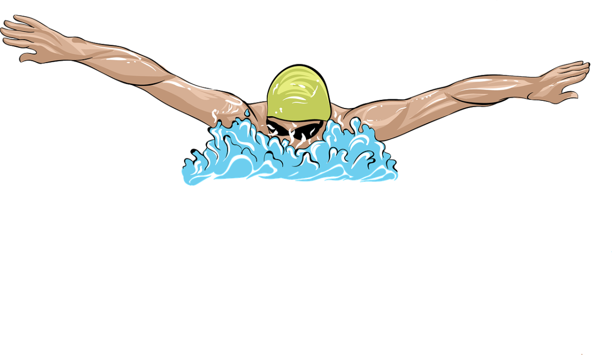 Плавать мультяшка