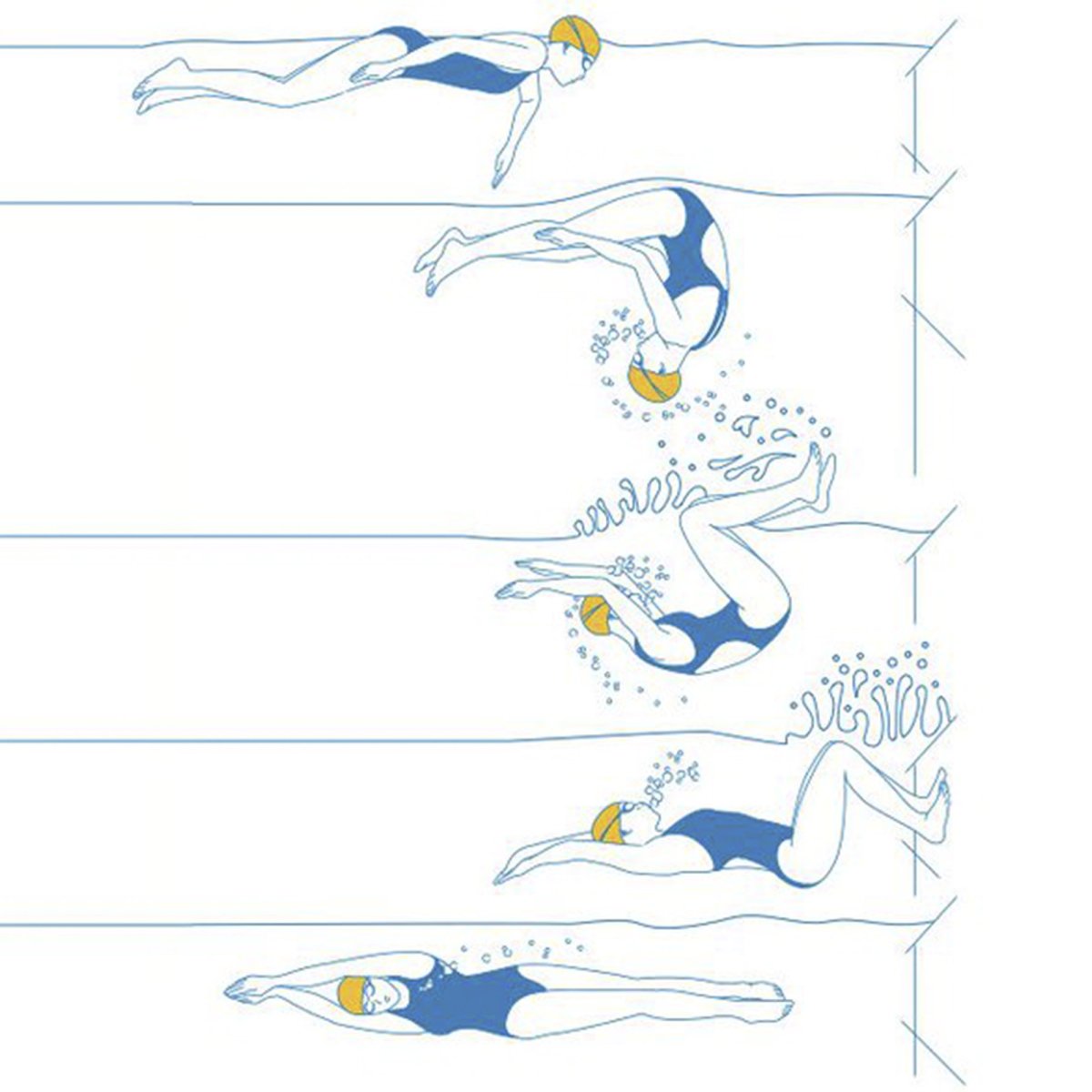 Пловец Кроль вектор