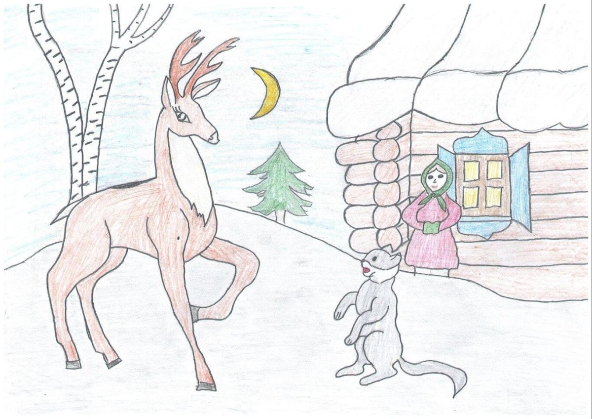 Серебряное копытце Павел Бажов срисовки