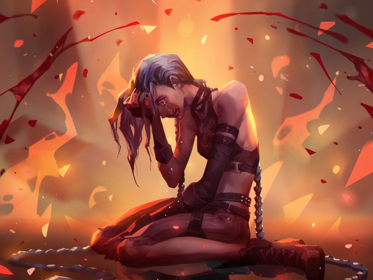 Джинкс аркейн арт