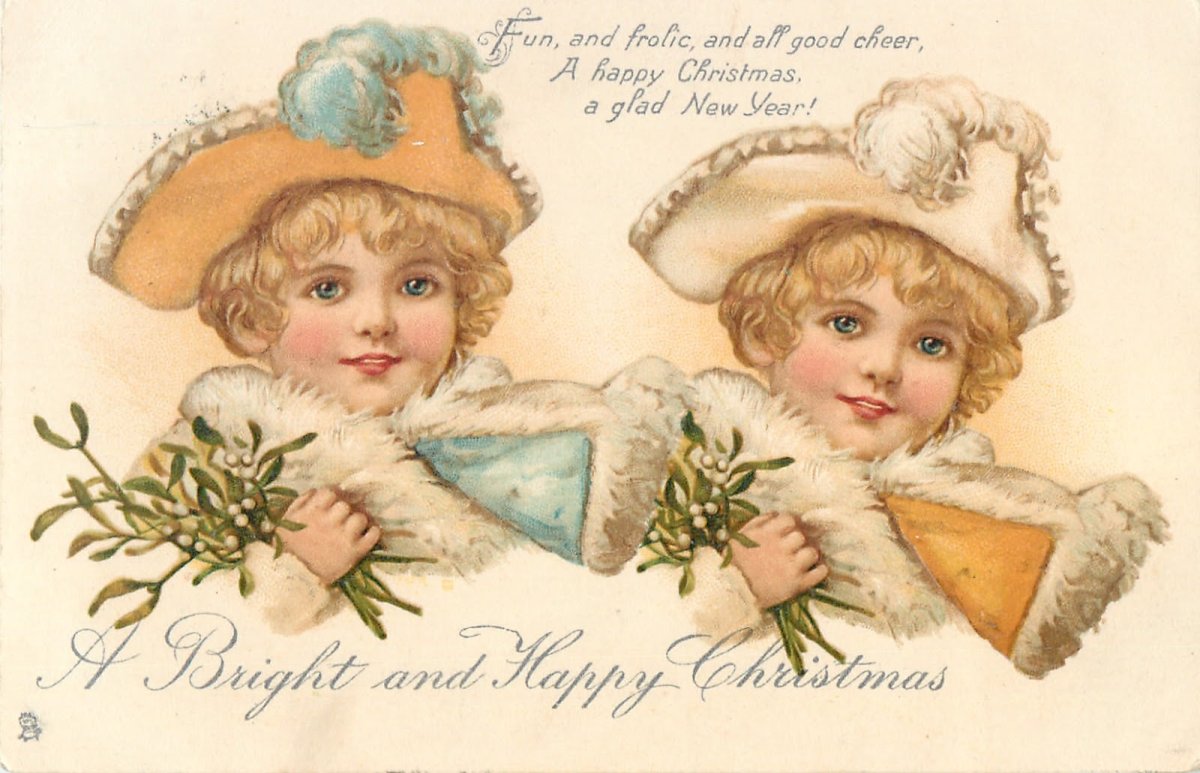 Старинные Рождественские открытки