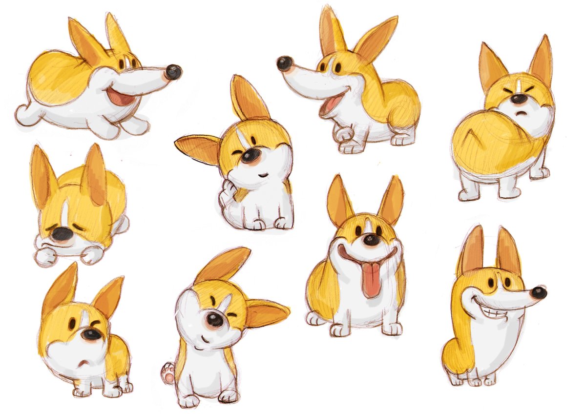 Вельш корги пемброк арт