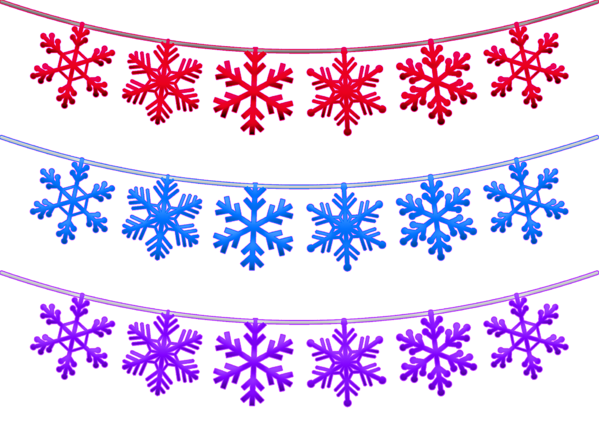 Узор из снежинок