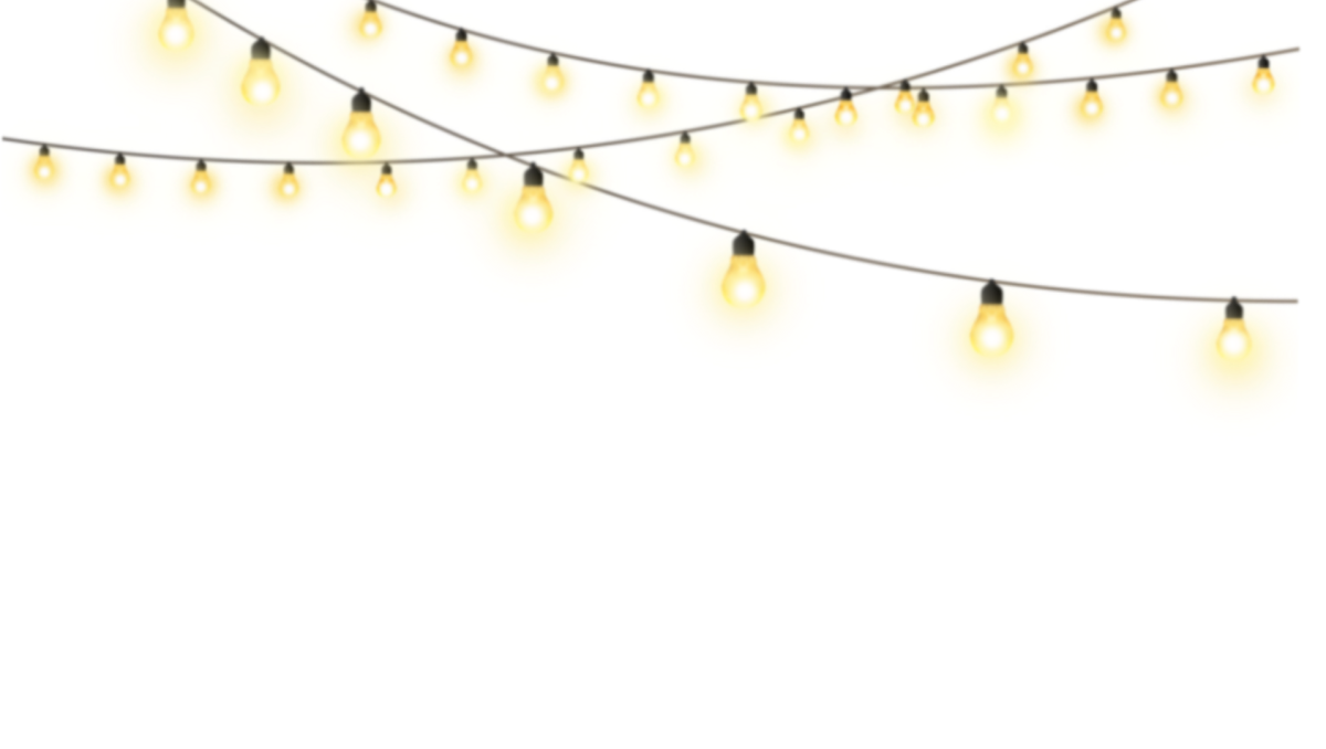 Гирлянда на прозрачном фоне