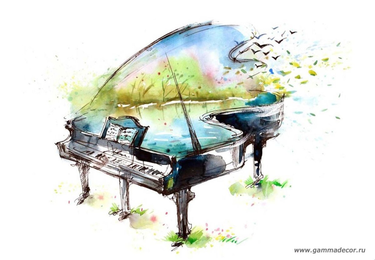 Рисунки акварелью