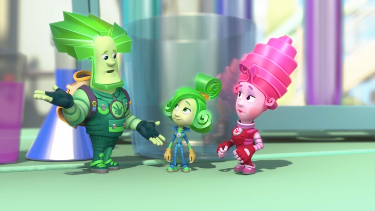 Фиксики Папус с симкой и Ноликом