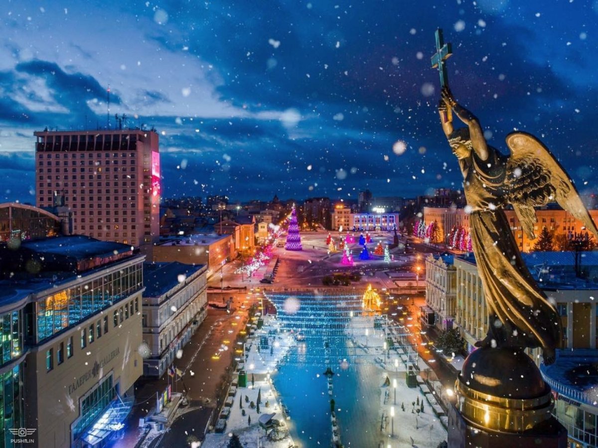 Ночной Ставрополь ангел