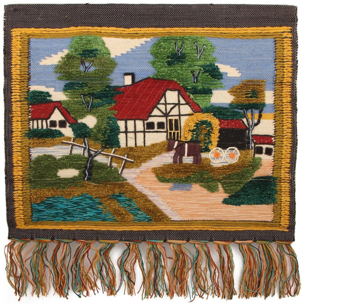 Джутовый гобелен