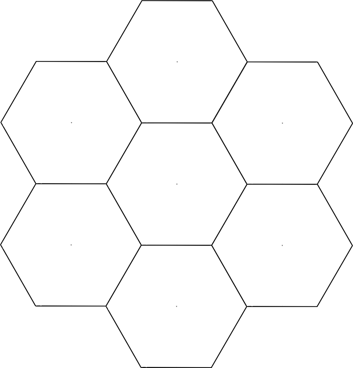 Шестигранник контур