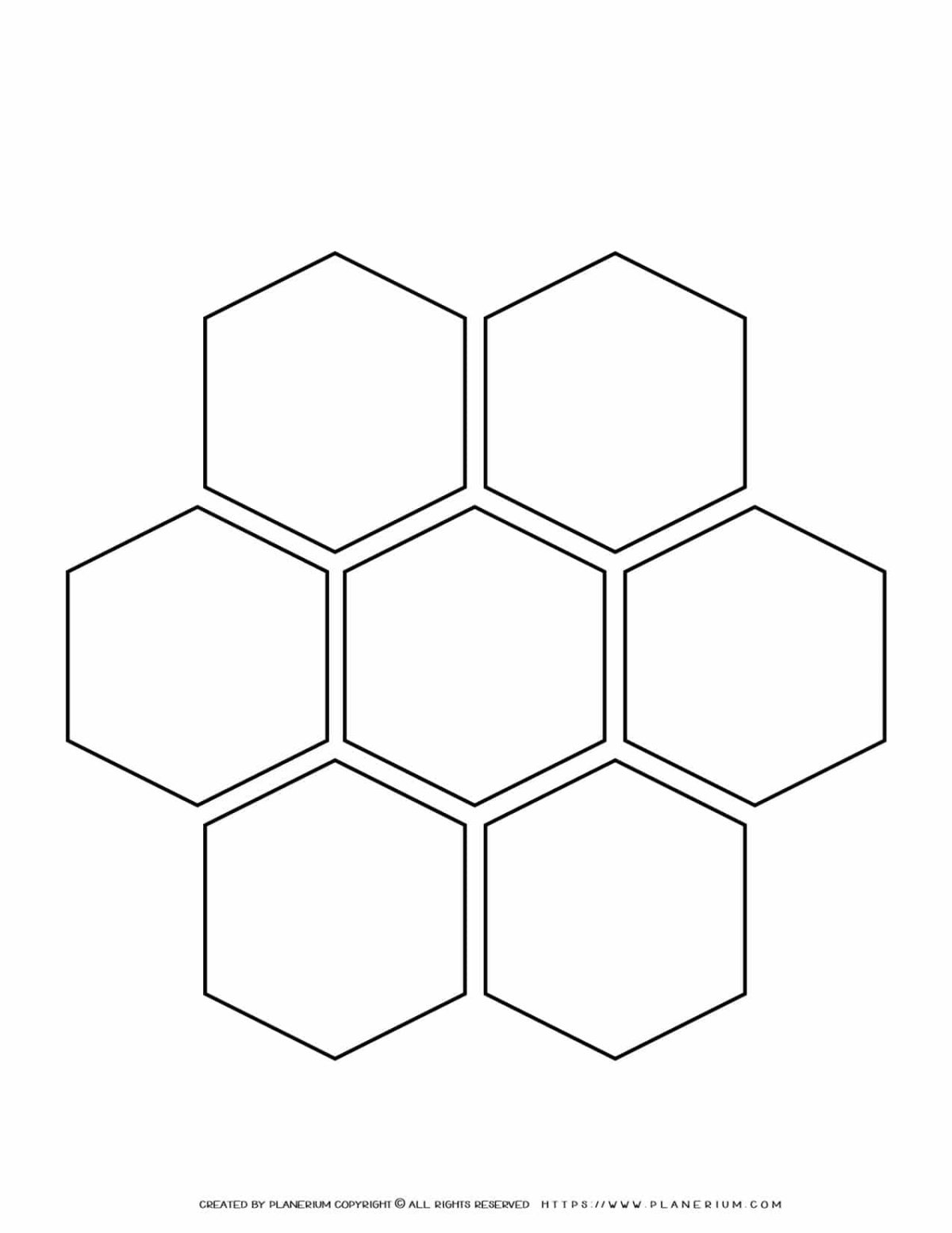 Шестигранник раскраска