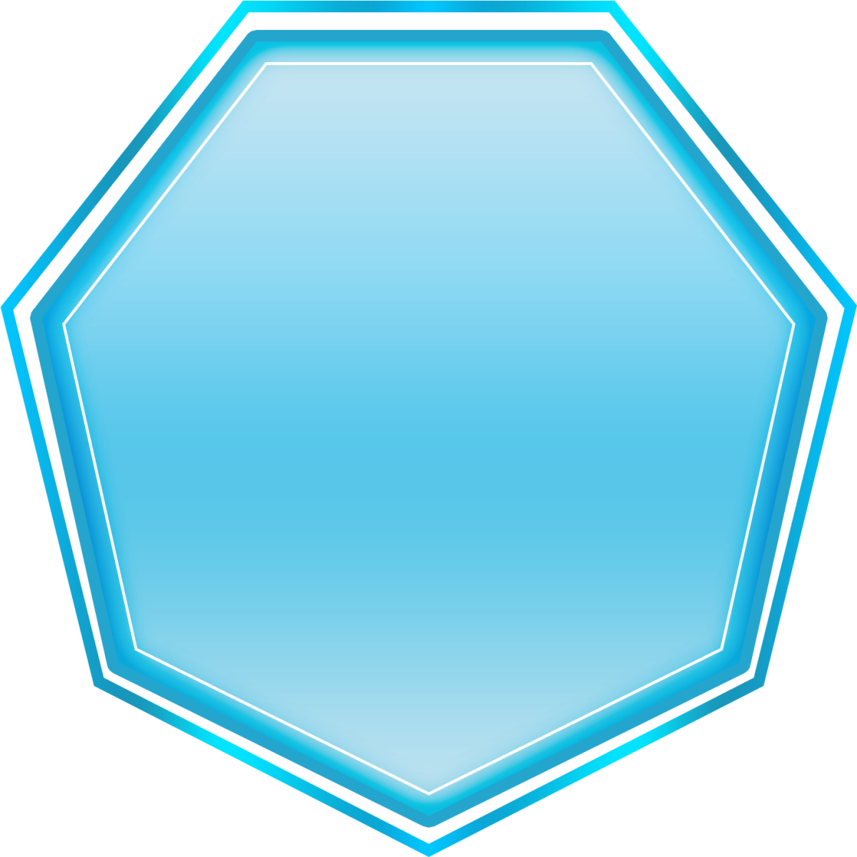 Синий пятиугольник