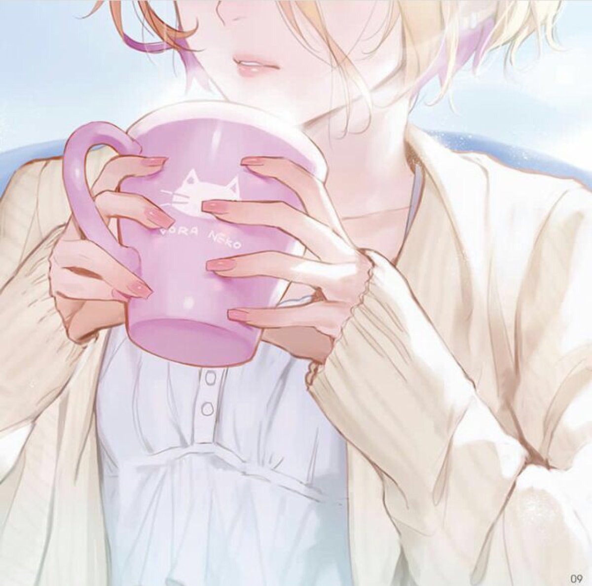 Чашка кофе аниме