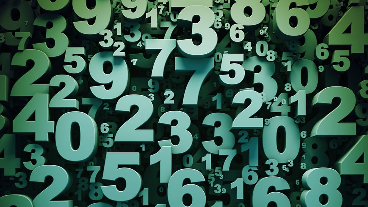 Цифры фон
