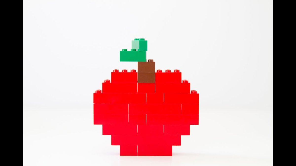 Яблоко из лего дупло