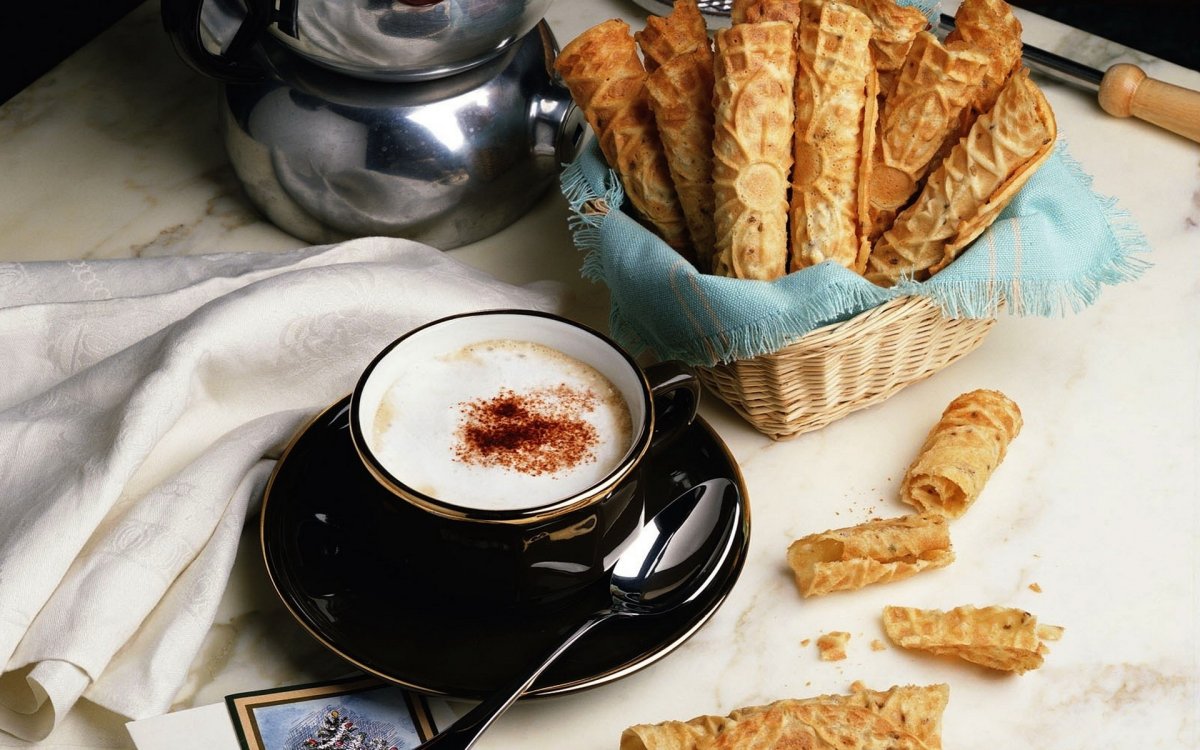 Красивый утренний завтрак