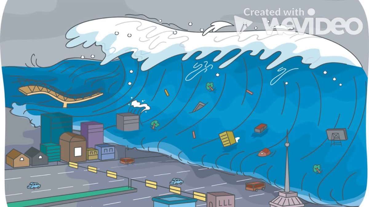 Мультяшный ЦУНАМИ