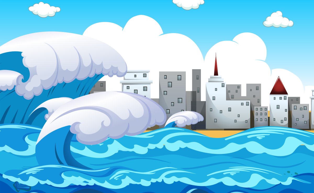 Наводнение мультяшное