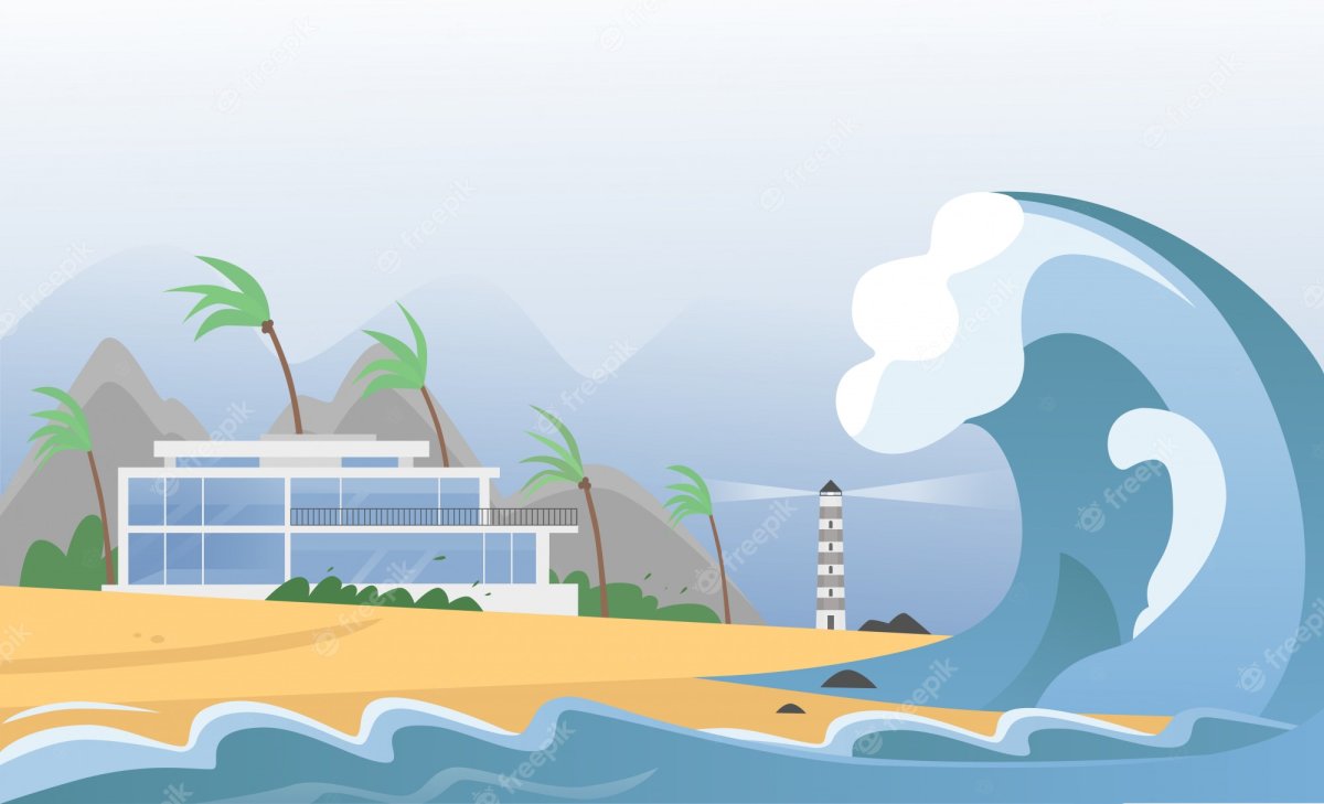 Вулкан Креницына волны шторм