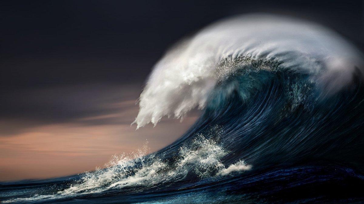 Серфинг на больших волнах