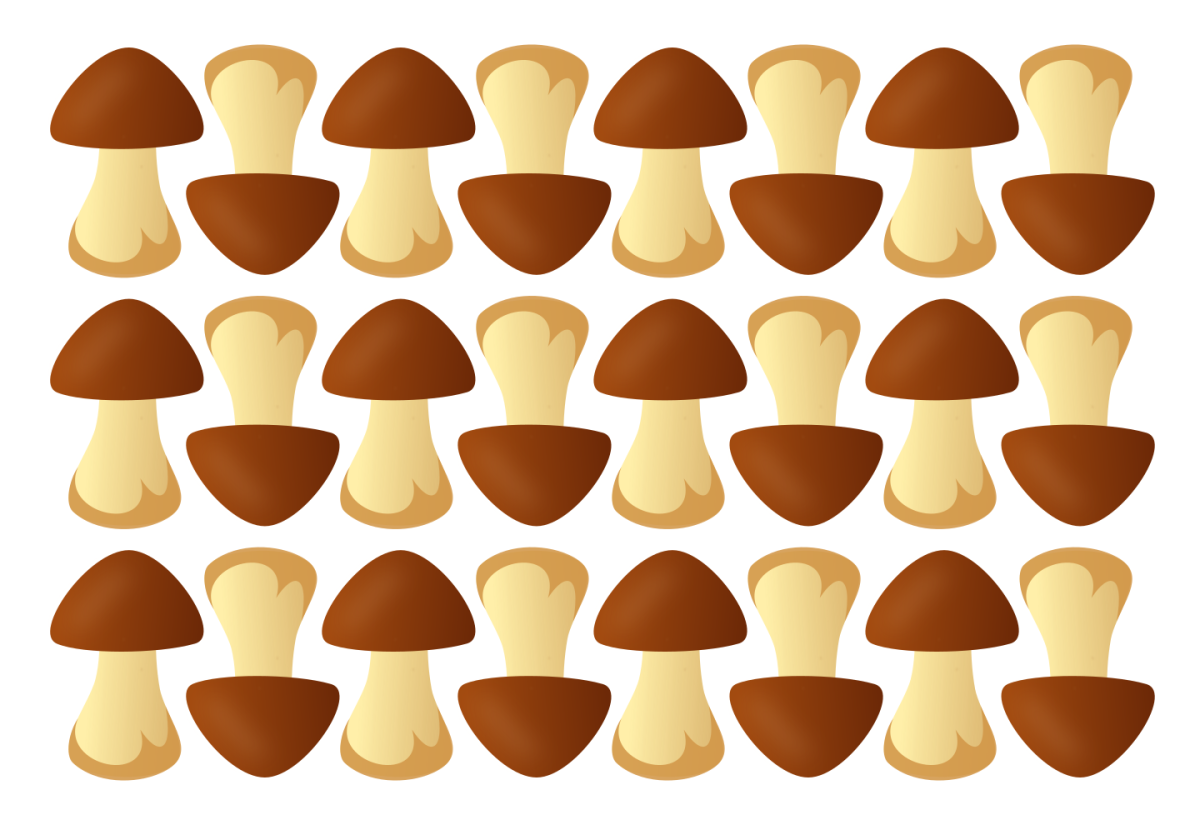 Мухомор на прозрачном фоне